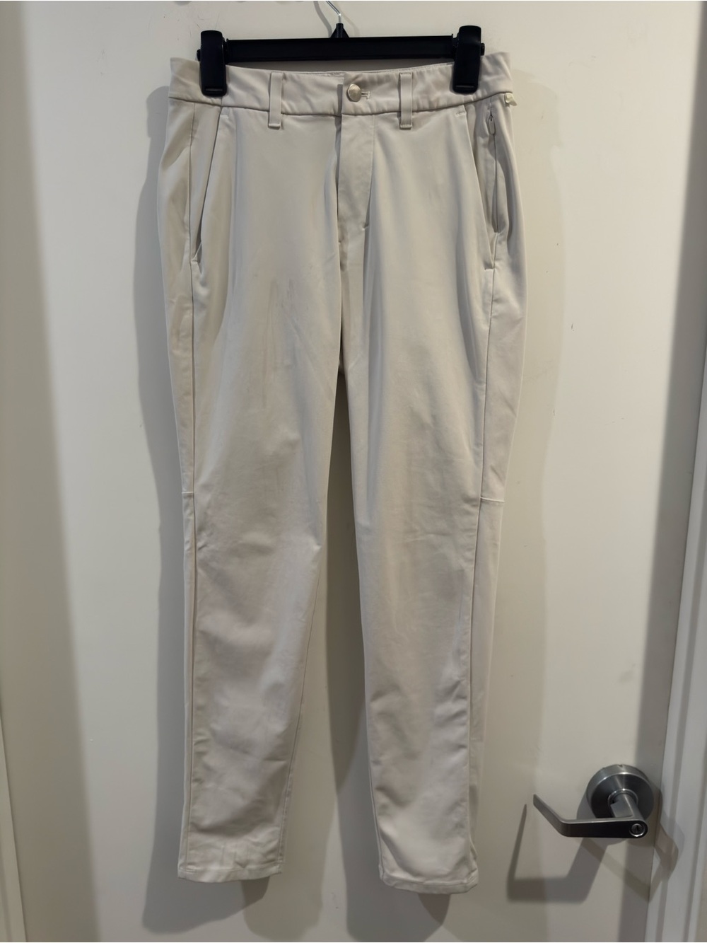 Lululemon Commission Pants Chinos Slim Fit Warpstreme LM5AF2S Beige Mens 28x30